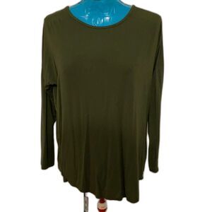 7th Ray Oversized Long Sleeve Draped Open Back Women Top Size M